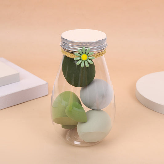 Beauty blender does not eat rice noodles wet dual-purpose makeup mini egg small daisy drift bottle jar storage box puff set