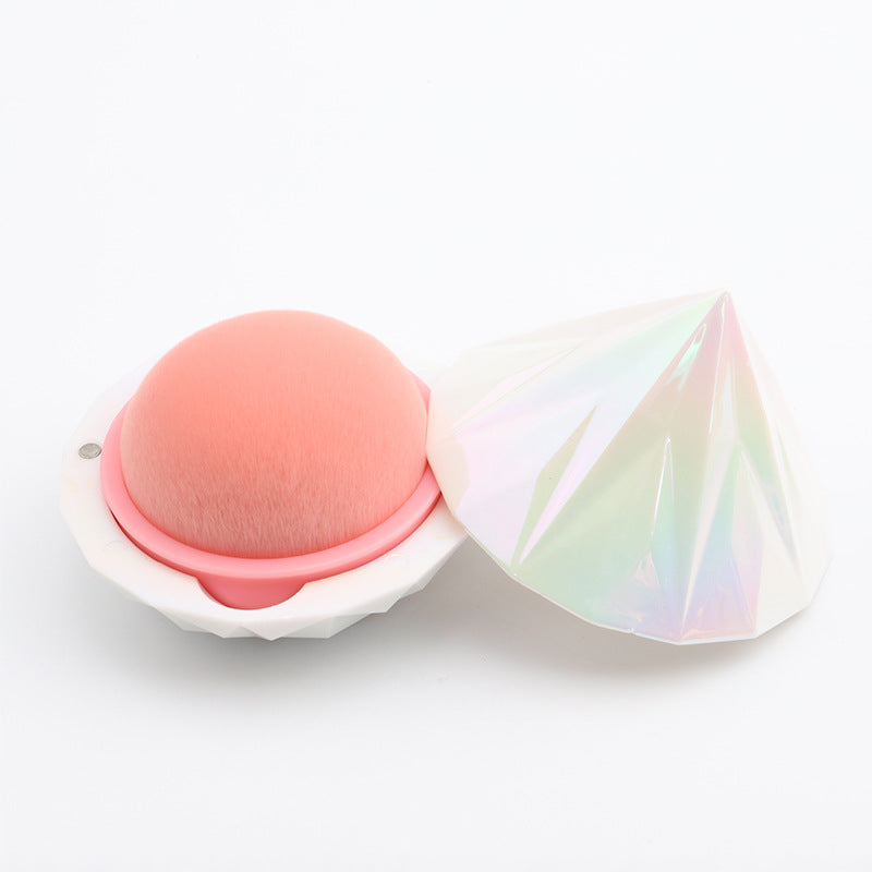 New portable diamond foundation brush, soft and tight fiber bristle ABS shell, makeup docile foundation brush