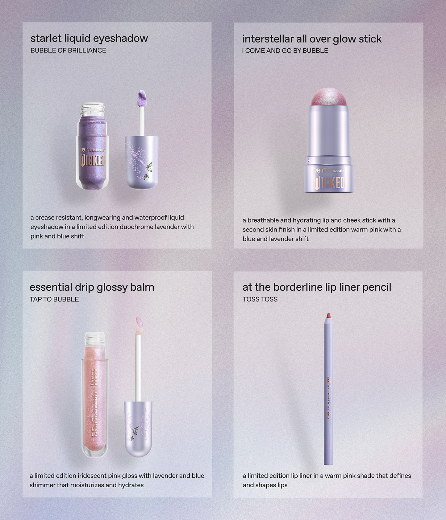 r.e.m. beauty x Wicked: For Good Glinda Makeup Set