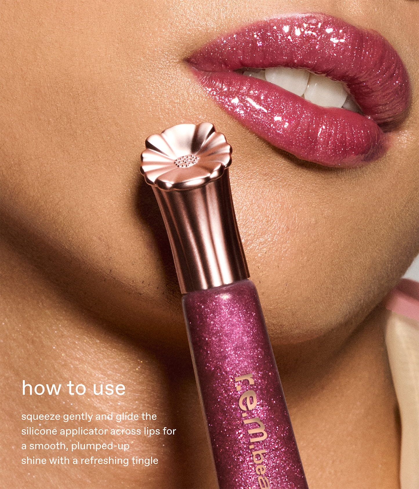 r.e.m. beauty x Wicked: For Good Poppy Plumping Lip Gloss