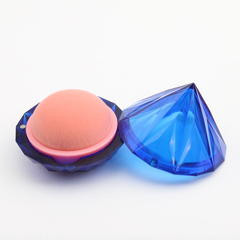 New portable diamond foundation brush, soft and tight fiber bristle ABS shell, makeup docile foundation brush