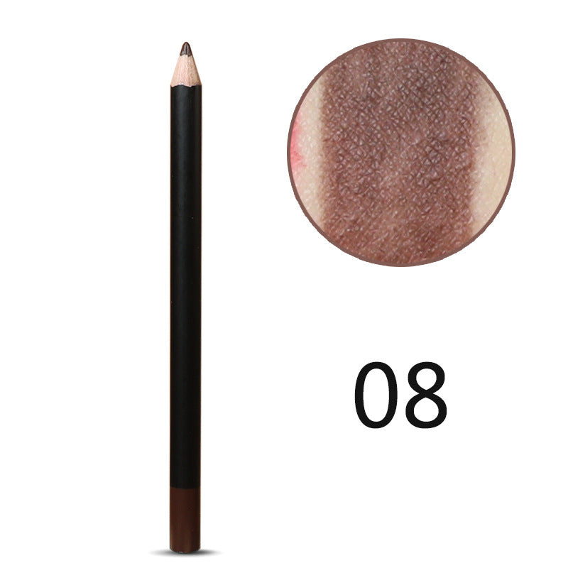 22-color neutral wooden pole lip liner single pack multi-functional spot lipstick pen lasting and easy to color