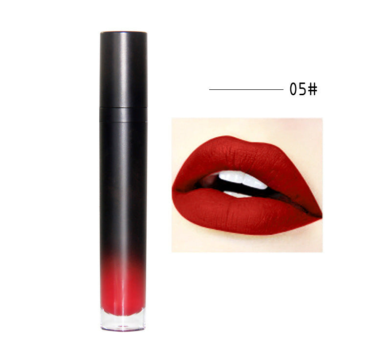 12 colors matte matte is not easy to stick to the cup lipstick waterproof