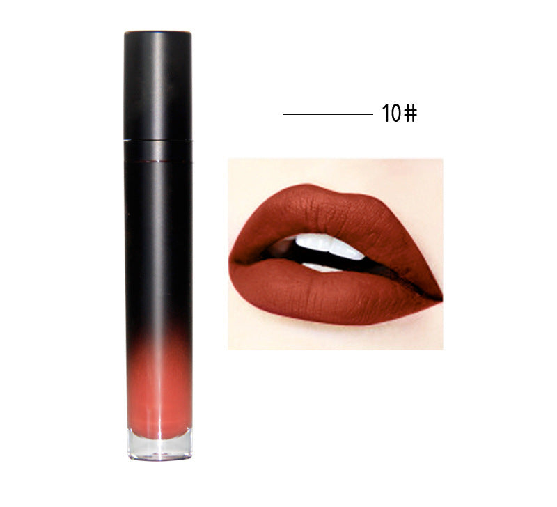 12 colors matte matte is not easy to stick to the cup lipstick waterproof