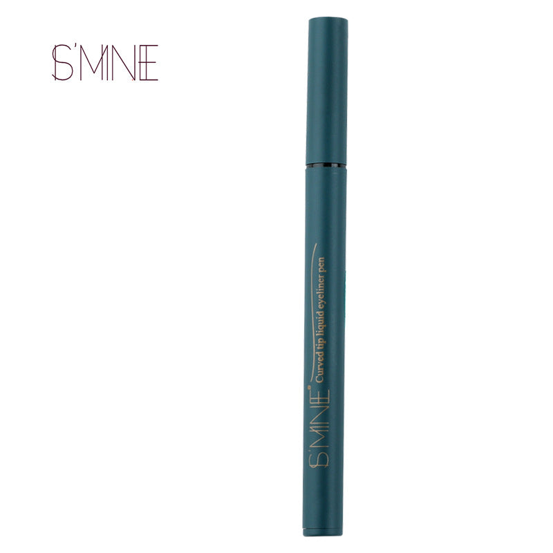 Bending eyeliner pen, evenly colored without smudging, strong waterproof and easy to remove makeup, easy for beginners to pinch