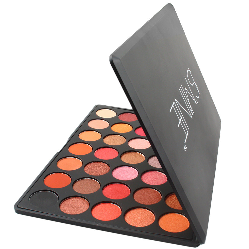 35-Color eyeshadow disc, pearlescent matte eyeshadow disc, multi-color makeup disc, powdery delicate explosion classic