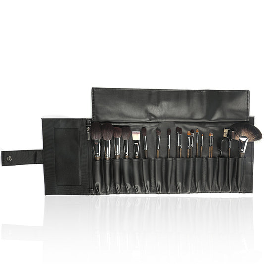 19 cosmetic cover brushes, not easy to lose hair and have strong powder grabbing power, wooden paint brush rod cosmetic cover brush