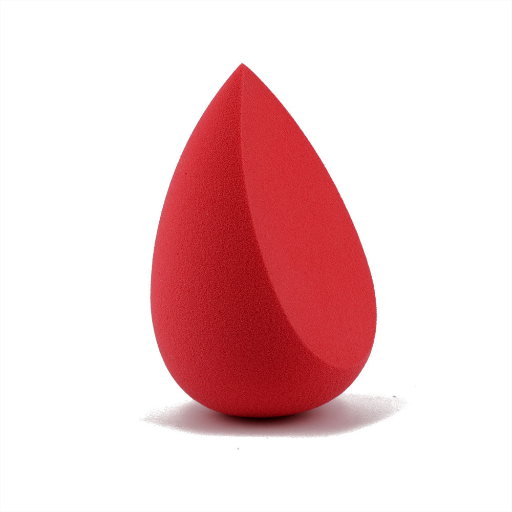 Oblique cut dry and wet dual-purpose heart-shaped puff, hydrophilic sponge puff, heart-shaped shell, strong water absorption and powder grabbing ability