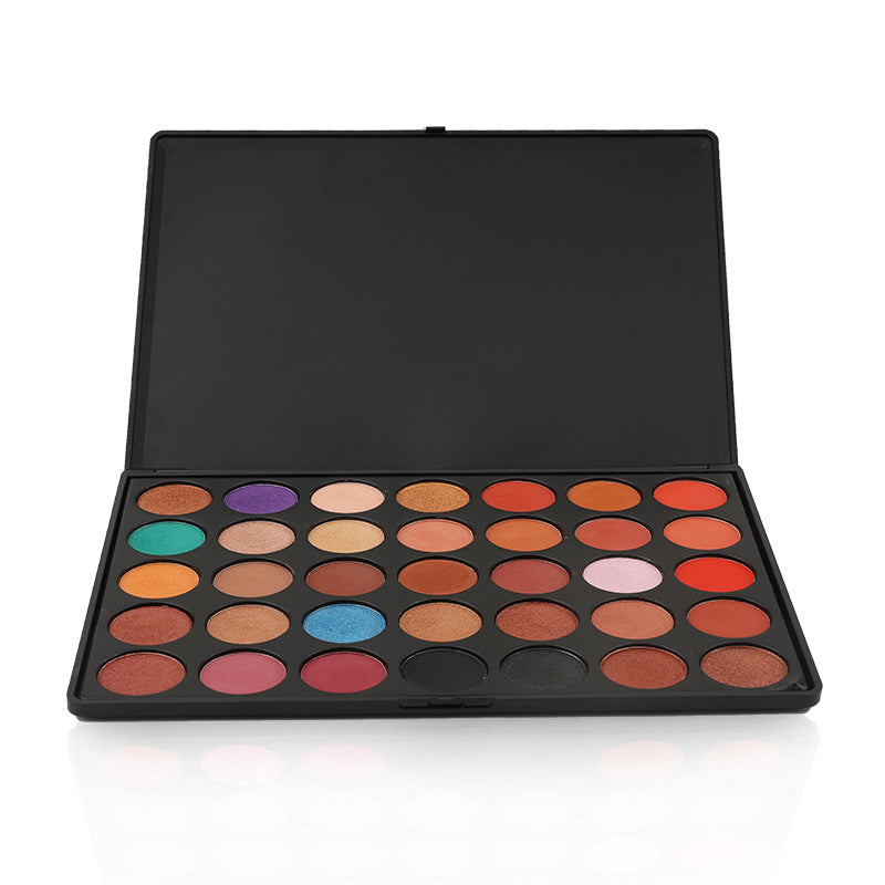 35-Color pearlescent matte combination eyeshadow, freely matched with long-lasting powder-free texture eyeshadow, affordable
