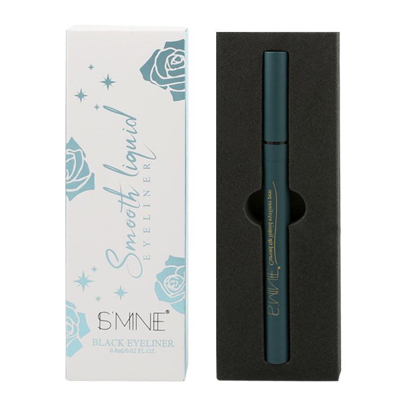 Bending eyeliner pen, evenly colored without smudging, strong waterproof and easy to remove makeup, easy for beginners to pinch