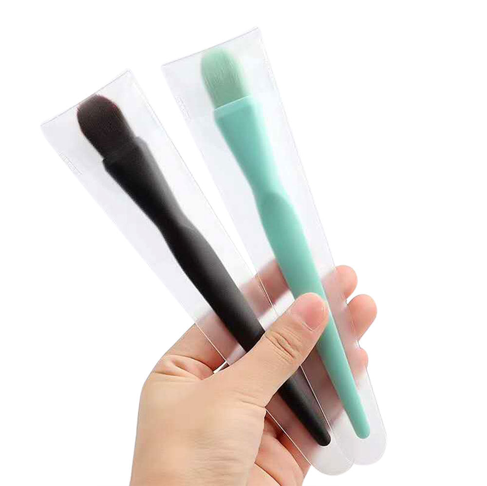 Single mask brush Foundation brush, soft elastic fiber hair, feel oil brush handle, even makeup mask brush