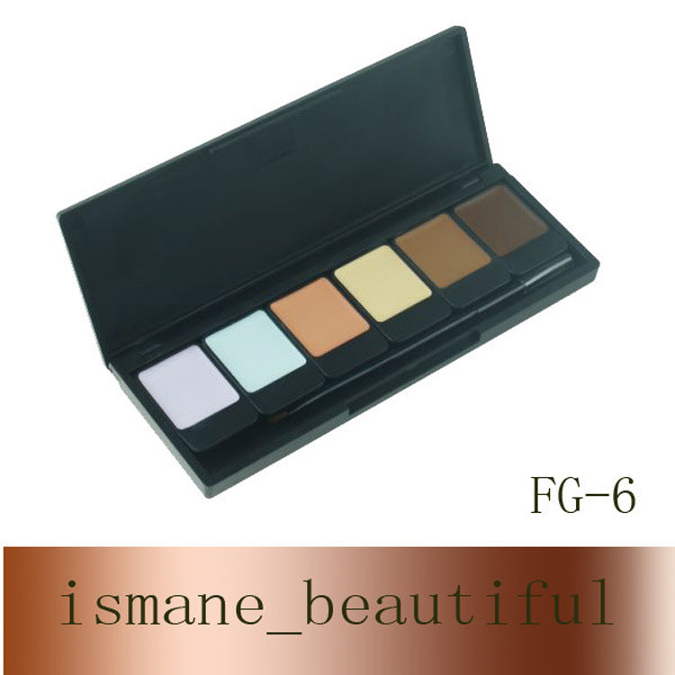 6-color concealer, paste to cover spots, cover dark circles, skin-friendly and easy to push away makeup