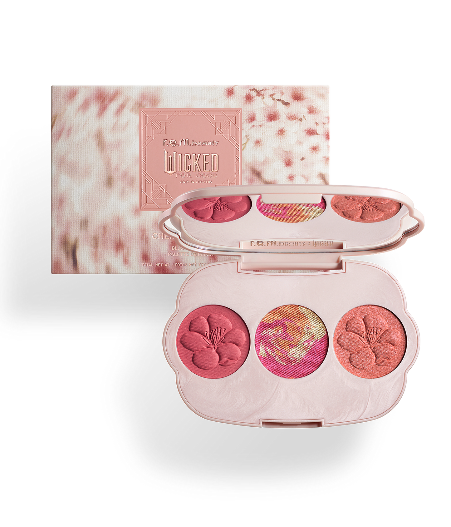 r.e.m. beauty x Wicked: For Good Cherry Blossom Blush Palette