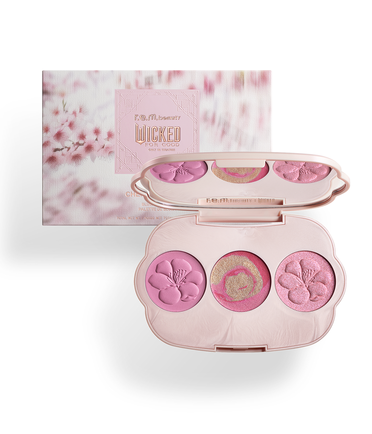 r.e.m. beauty x Wicked: For Good Cherry Blossom Blush Palette
