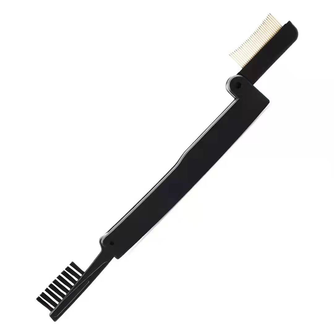 New product eye makeup double-head folding eyelash brush steel needle eyelash comb portable beauty tool two optional