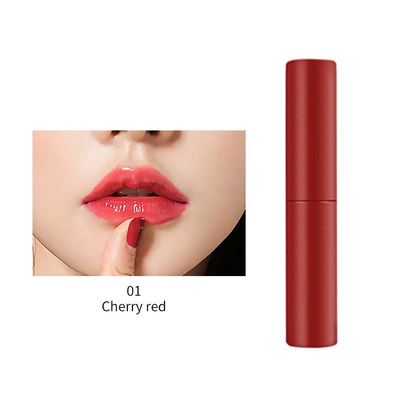 Trendy 6-color moisturizing lip gloss, delicate and smooth, easy to push away, moisturizing and lasting matte lip glaze