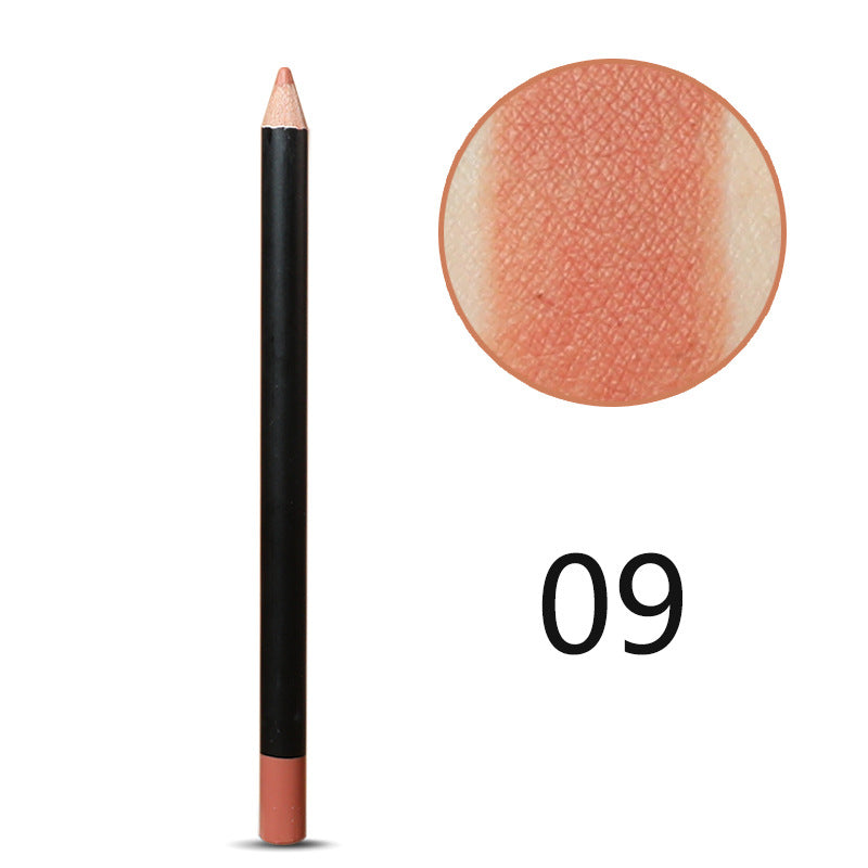 22-color neutral wooden pole lip liner single pack multi-functional spot lipstick pen lasting and easy to color