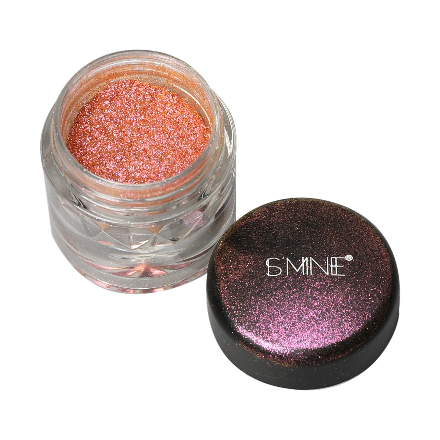 High glitter pearlescent eyeshadow powder trendy charm eye makeup, chameleon eyeshadow powder plastic bottle