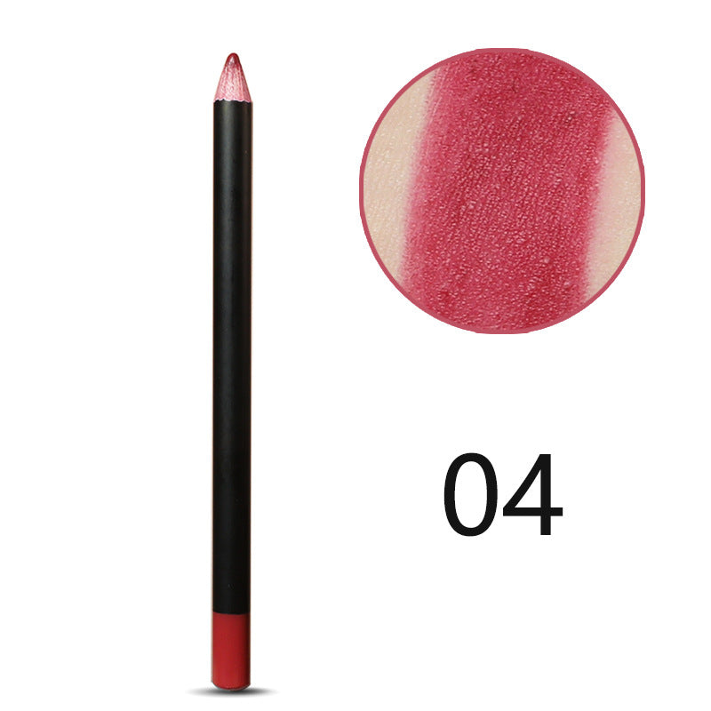 22-color neutral wooden pole lip liner single pack multi-functional spot lipstick pen lasting and easy to color