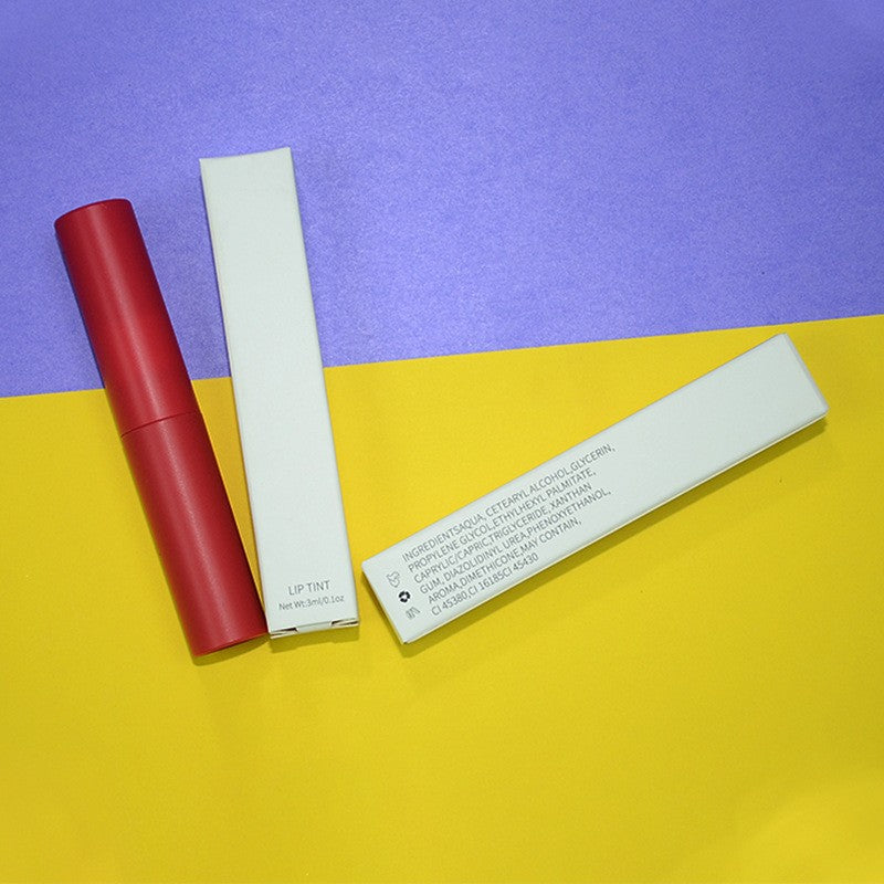 Trendy 6-color moisturizing lip gloss, delicate and smooth, easy to push away, moisturizing and lasting matte lip glaze