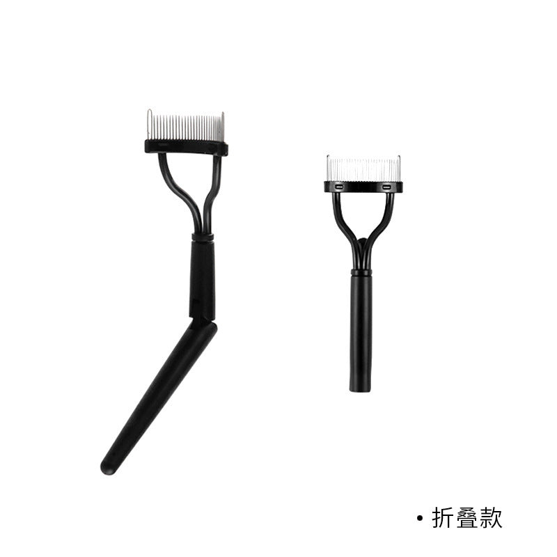 New product eye makeup double-head folding eyelash brush steel needle eyelash comb portable beauty tool two optional