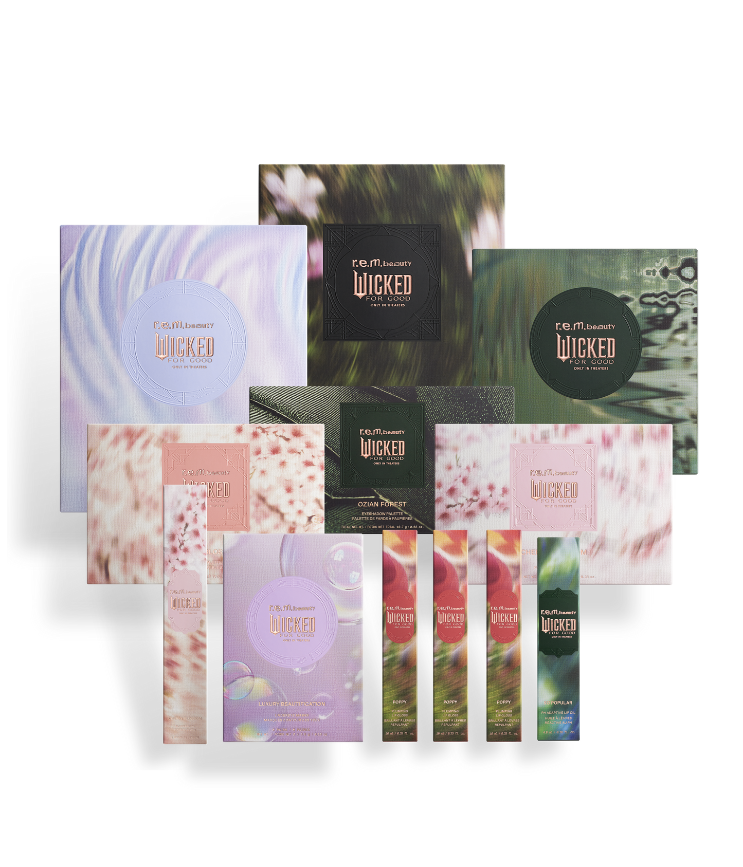r.e.m. beauty x Wicked: For Good full collection bundle