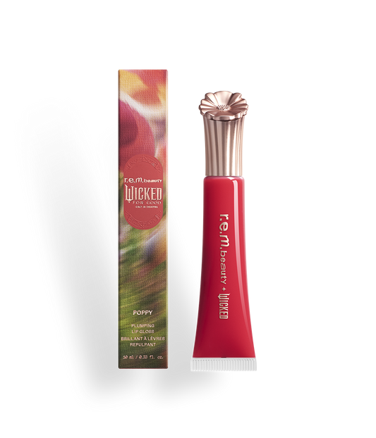 r.e.m. beauty x Wicked: For Good Poppy Plumping Lip Gloss